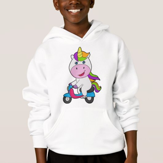 Unicorn Scooter Hoodie (Vorderseite)