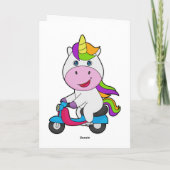 Unicorn Scooter Karte (Rückseite)
