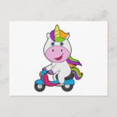 Unicorn Scooter Postkarte (Vorderseite)