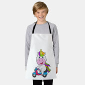 Unicorn Scooter Schürze (Getragen)