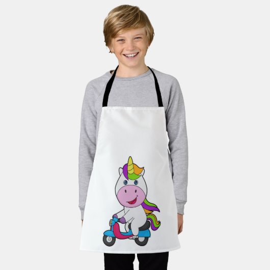 Unicorn Scooter Schürze (Getragen)