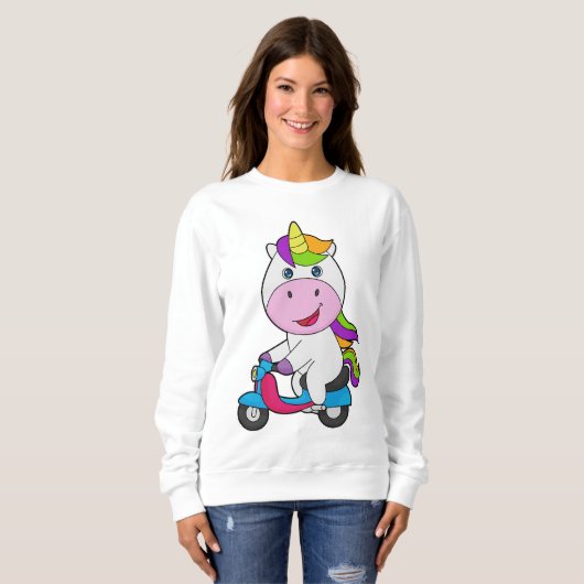 Unicorn Scooter Sweatshirt (Vorne ganz)