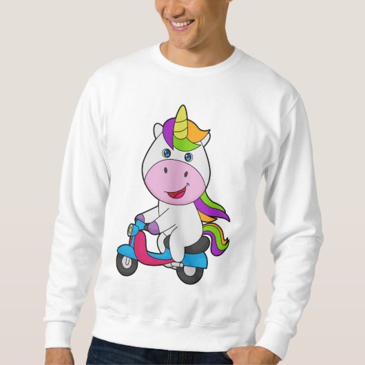 Unicorn Scooter Sweatshirt (Vorderseite)