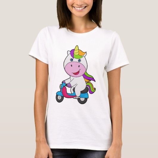 Unicorn Scooter T-Shirt (Vorderseite)