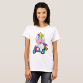 Unicorn Scooter T-Shirt (Vorne ganz)