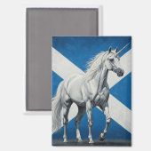 Unicorn Scotland Flag Magnet (Vorderseite/Rückseite)
