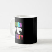 Unicorn Security Birthday Family Halloween Costume Kaffeetasse (Vorderseite Links)