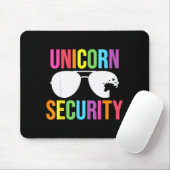 Unicorn Security Birthday Family Halloween Costume Mousepad (Mit Mouse)