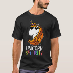 Unicorn Security Funny Easy Halloween Kostümgesch T-Shirt