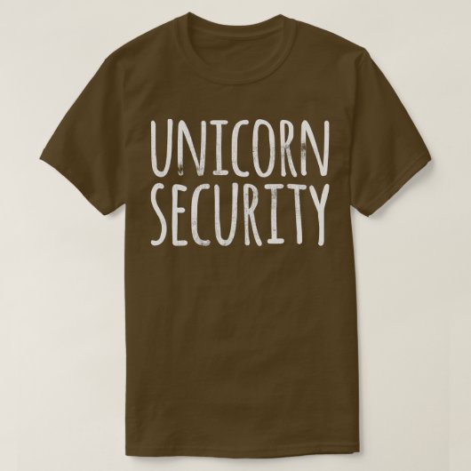 UNICORN SECURITY Funny Lazy Halloween-Kostüm T-Shirt (Design vorne)