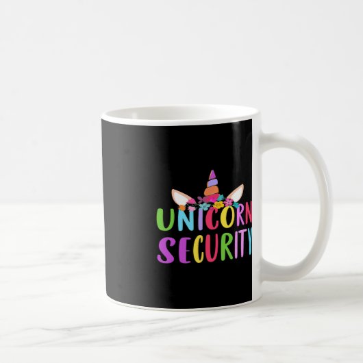 Unicorn Security Halloween Herbstkostümchen Erwach Kaffeetasse (Rechts)