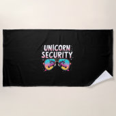 Unicorn Security Long Sleeve T-Shirt Strandtuch (Vorderseite)