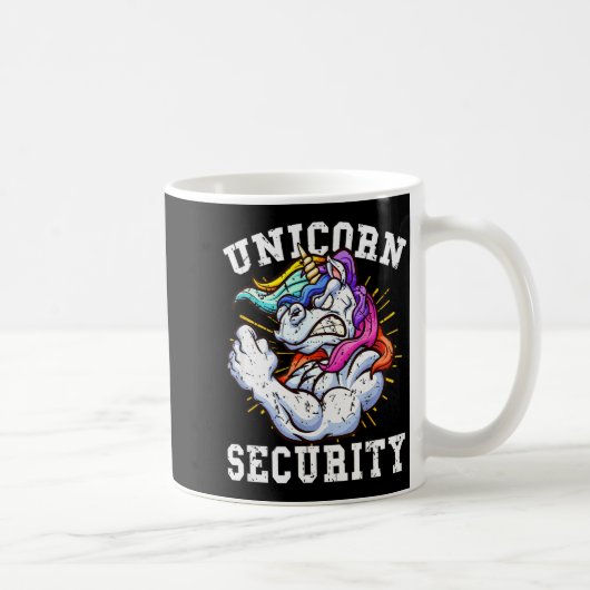 Unicorn Security - Manly Muscular Unicorn Lovers  Kaffeetasse (Rechts)