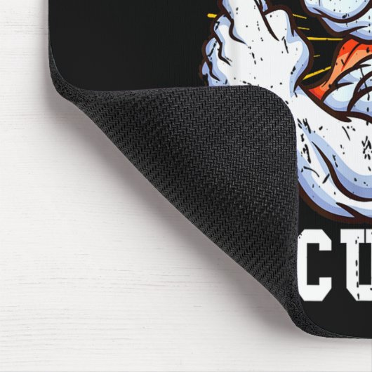 Unicorn Security - Manly Muscular Unicorn Lovers Mousepad (Ecke)