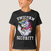 Unicorn Security - Manly Muscular Unicorn Lovers T-Shirt (Vorderseite)