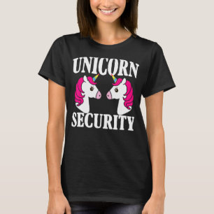 Unicorn Security Squad Girl Vater Mama Geburtstag T-Shirt