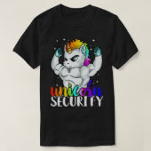 Unicorn Security Squad Muscle T-Shirt Funny Vater (Design vorne)