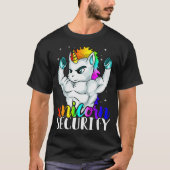 Unicorn Security Squad Muscle Tee Funny Dad Brothe (Vorderseite)