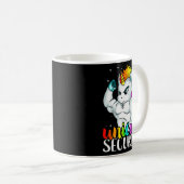 Unicorn Security Squad Muscle Tee Funny Dad Brothe Kaffeetasse (VorderseiteRechts)