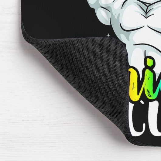 Unicorn Security Squad Muscle Tee Funny Dad Brothe Mousepad (Ecke)