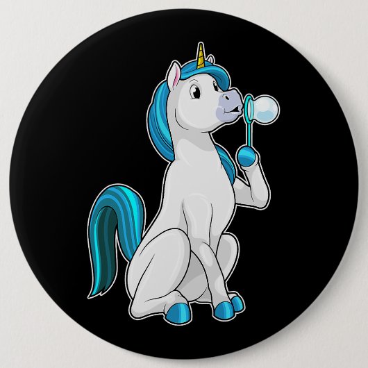 Unicorn-Seifenblasen Button (Vorderseite)