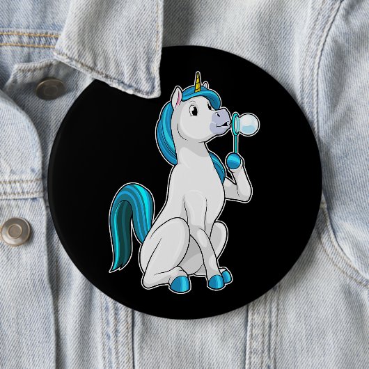 Unicorn-Seifenblasen Button (Beispiel)