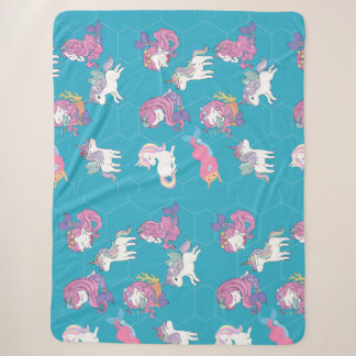 Unicorn Sherpa Blanket Sherpadecke