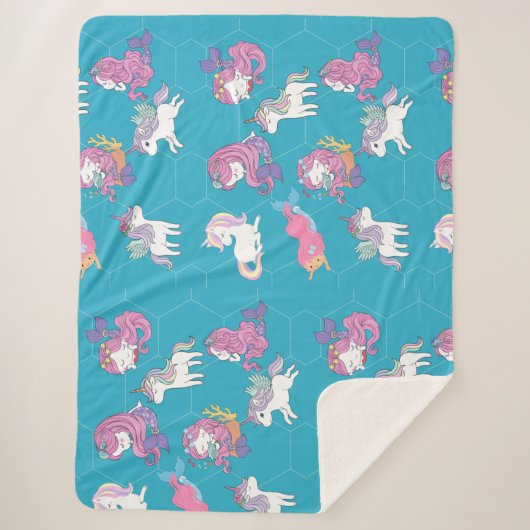 Unicorn Sherpa Blanket Sherpadecke (Vorderseite)