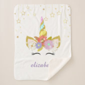 Unicorn Sherpa Blankets Sherpadecke (Vorderseite)