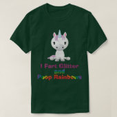 Unicorn Shirt I Furz Glitzer und Kack Rainbows T- (Design vorne)