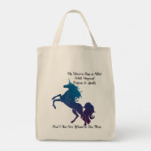 Unicorn Shopping Bag Tragetasche (Rückseite)
