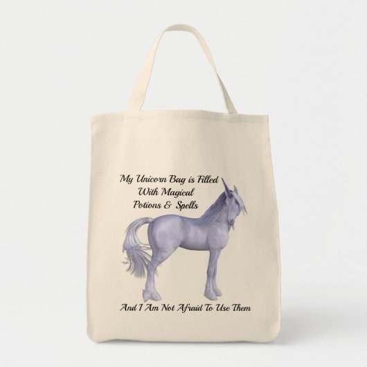 Unicorn Shopping Bag Tragetasche (Vorne)