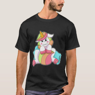 Unicorn Shy mit Kissen T-Shirt