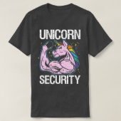 Unicorn Sicherheit Funny Costume Polizei Männer Fr T-Shirt (Design vorne)
