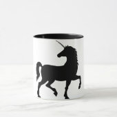 Unicorn-Silhouette-Fantasie Tasse (Zentrum)