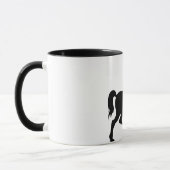 Unicorn-Silhouette-Fantasie Tasse (Links)