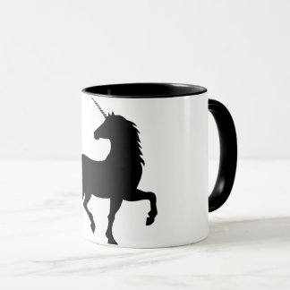 Unicorn-Silhouette-Fantasie Tasse