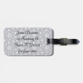 Unicorn-Silhouette Gepäckanhänger (Rückseite horizontal)