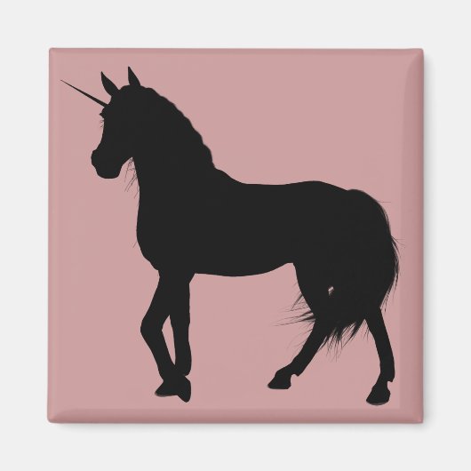 Unicorn Silhouette Magnet (Vorne)