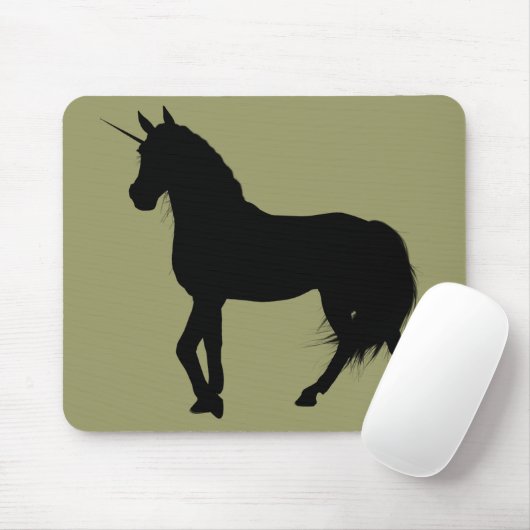 Unicorn Silhouette Mousepad (Mit Mouse)