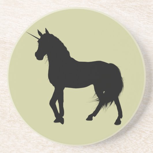 Unicorn-Silhouette-Untersetzer Untersetzer (Vorne)