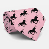 Unicorn-Silhouetten Krawatte (Gerollt)