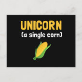 Unicorn Single Corn Postkarte (Vorderseite)