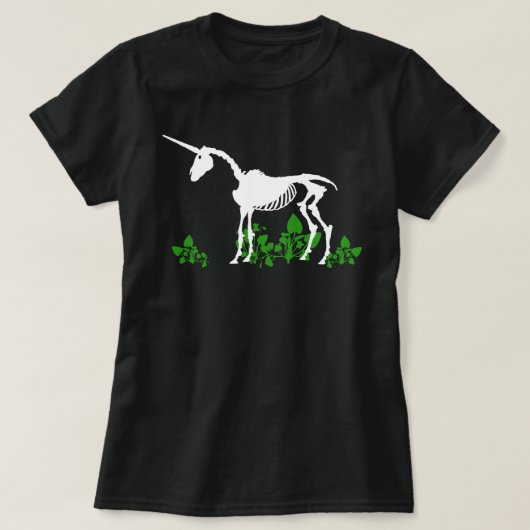 Unicorn Skeleton T - Shirt (Design vorne)