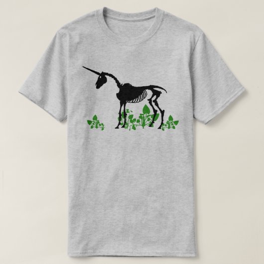 Unicorn Skeleton T - Shirt (Design vorne)