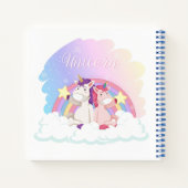 Unicorn Sketchbook Notebook Notizblock (Rückseite)
