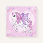 Unicorn Sketchbook Notebook Notizblock (Vorderseite)