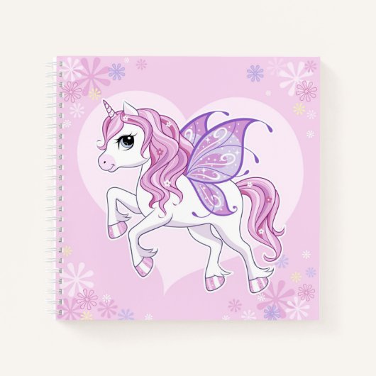 Unicorn Sketchbook Notebook Notizblock (Vorderseite)