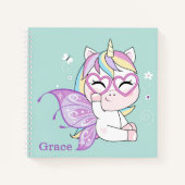 Unicorn Sketchbook Notebook Notizblock (Vorderseite)
