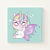 Unicorn Sketchbook Notebook Notizblock (Rückseite)